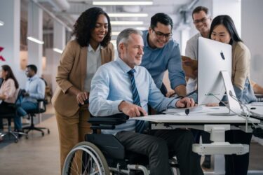 Schwerbehinderte oder gleichgestellte behinderte Person – Wiedereingliederung